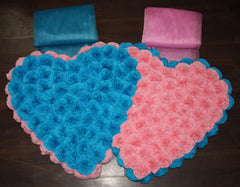 Inimioara Dubla Medie Turcoaz-Roz